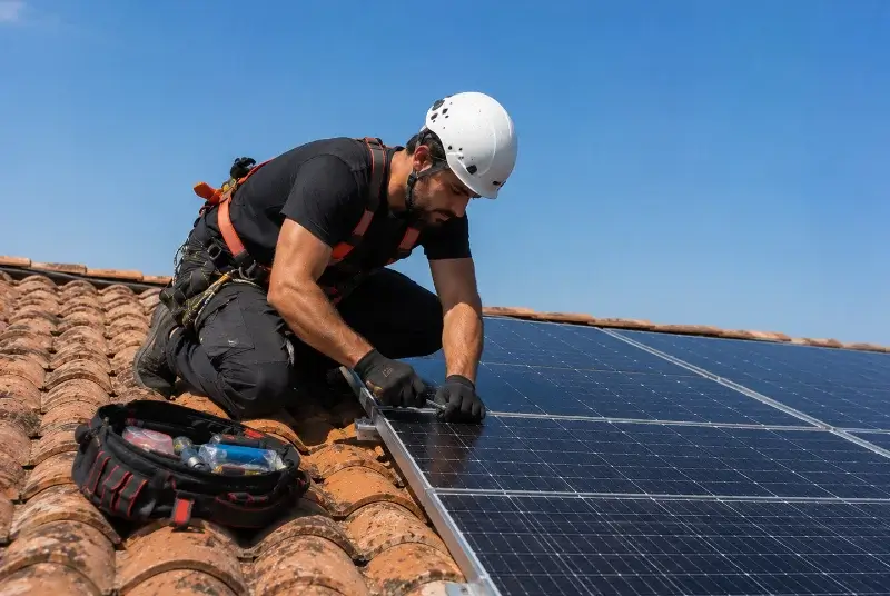 Maintenance et monitoring de panneaux solaires à Rougiers