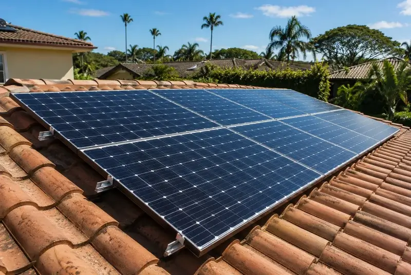 Installation de panneaux solaires à Rougiers