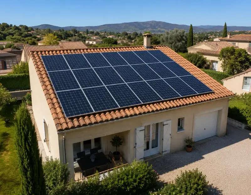 Prime à l'autoconsommation panneaux solaires Rougiers — aide financière de l'État